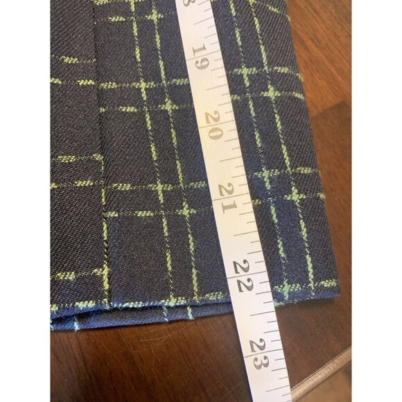 Tommy Hilfiger 4 Plaid Cropped Casual Preppy Blazer Jacket Navy Blue - Picture 9 of 10